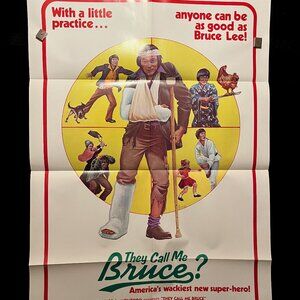 They Call Me Bruce One Sheet Movie Poster Martial Arts Kung Fu Bruce Lee Spoof